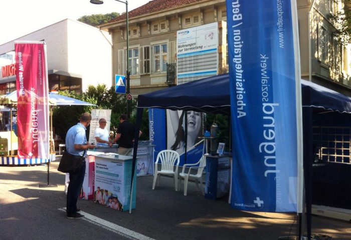 Messestand - Stiftung Jugendsozialwerk Blause Kreuz BL