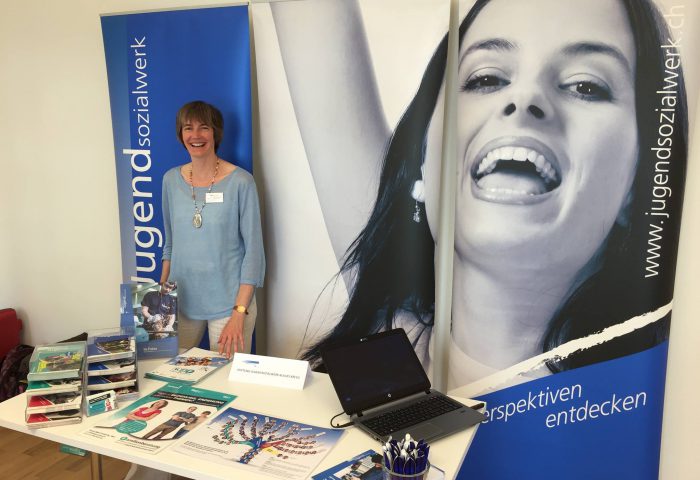 Messestand - Stiftung Jugendsozialwerk Blause Kreuz BL
