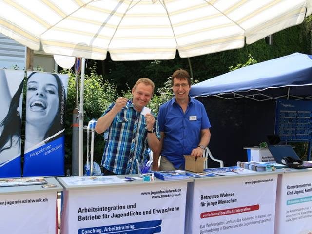 Messestand - Stiftung Jugendsozialwerk Blause Kreuz BL
