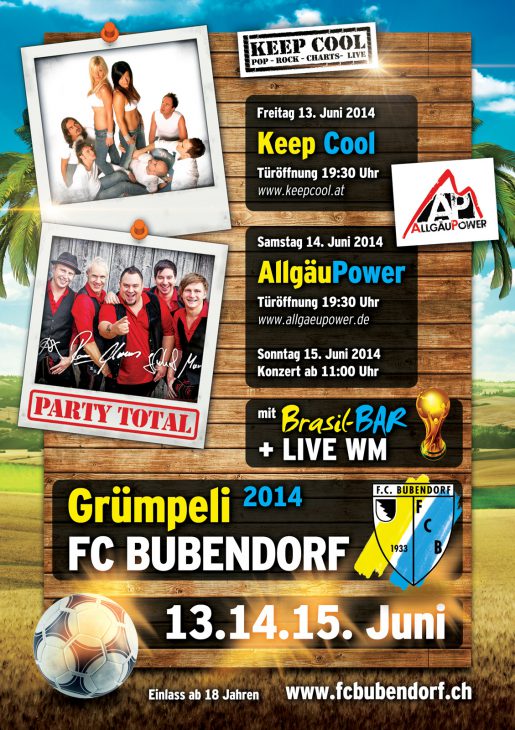 FC Bubendorf Gruempeli Flyer A5 Rückseite