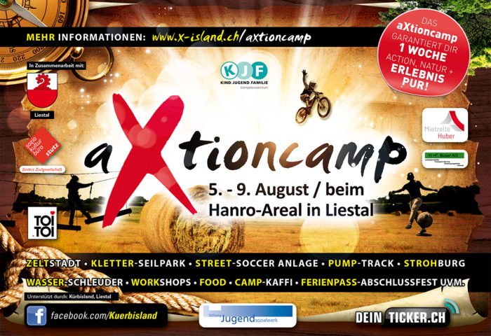 aXtioncamp - Flyer DIN A5 Front