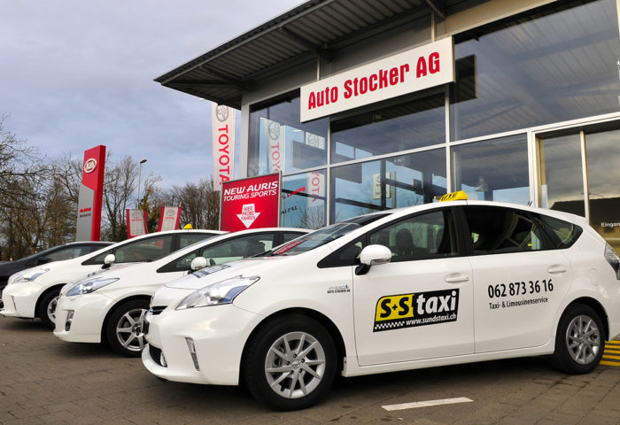 S&S Taxi - Erscheinungsbild, Fahrzeugbeschriftung