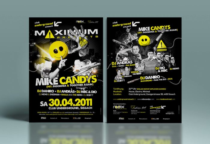 Mike Candys Flyer DIN A5