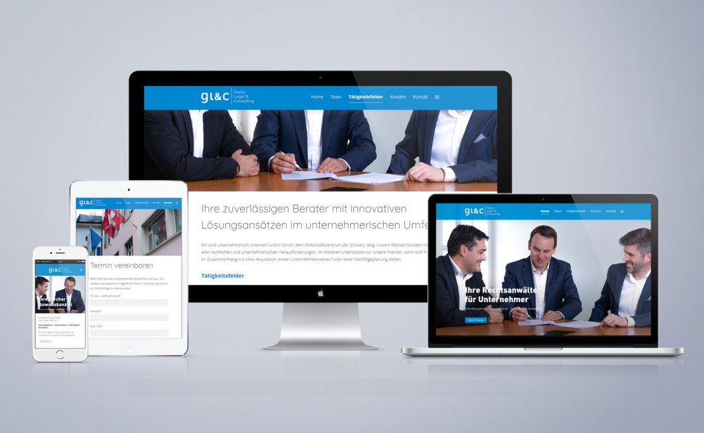 GLC Gayler Legal & Consulting - Responsive Web Design