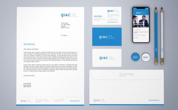 GLC Gayler Legal & Consulting - CI-Entwicklung