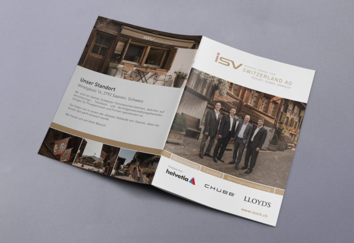 ISV Switzerland AG – Broschüre 4seitig