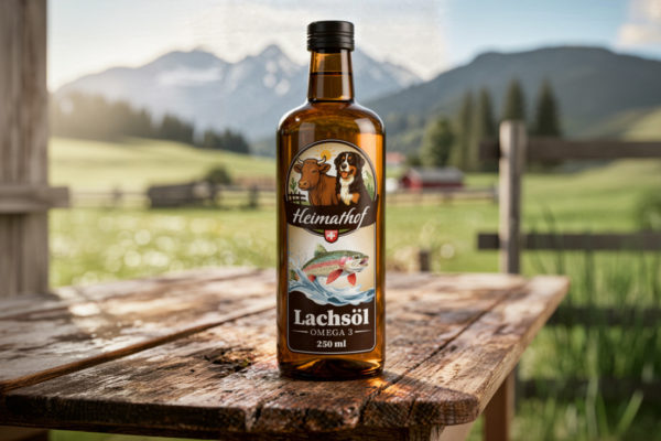 Heimathof – Print Design, Fischöl Etikett Heimathof – Print Design, Fischöl Etikett